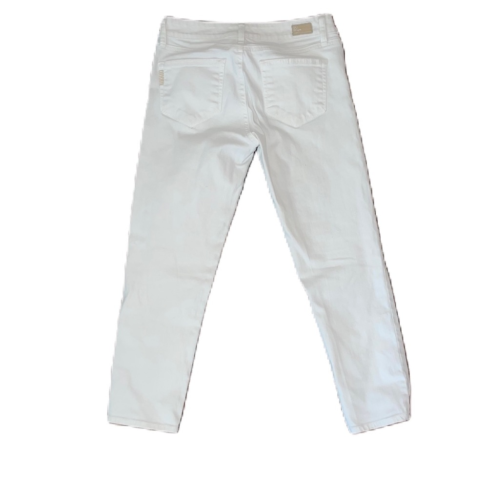 White cropped Paige jeans